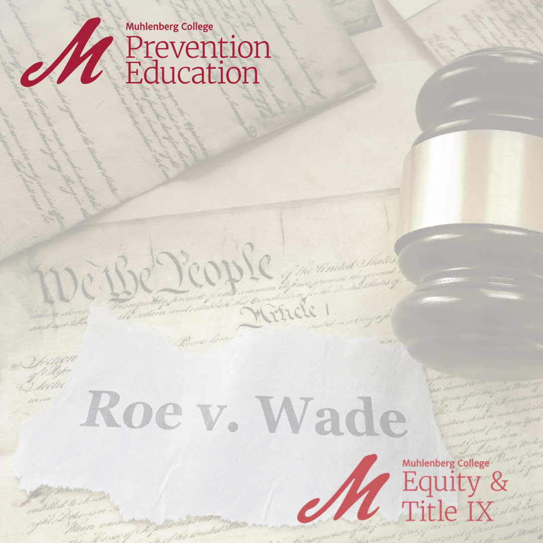 Roe vs. Wade documentation with a gavel situated on top of paperwork.