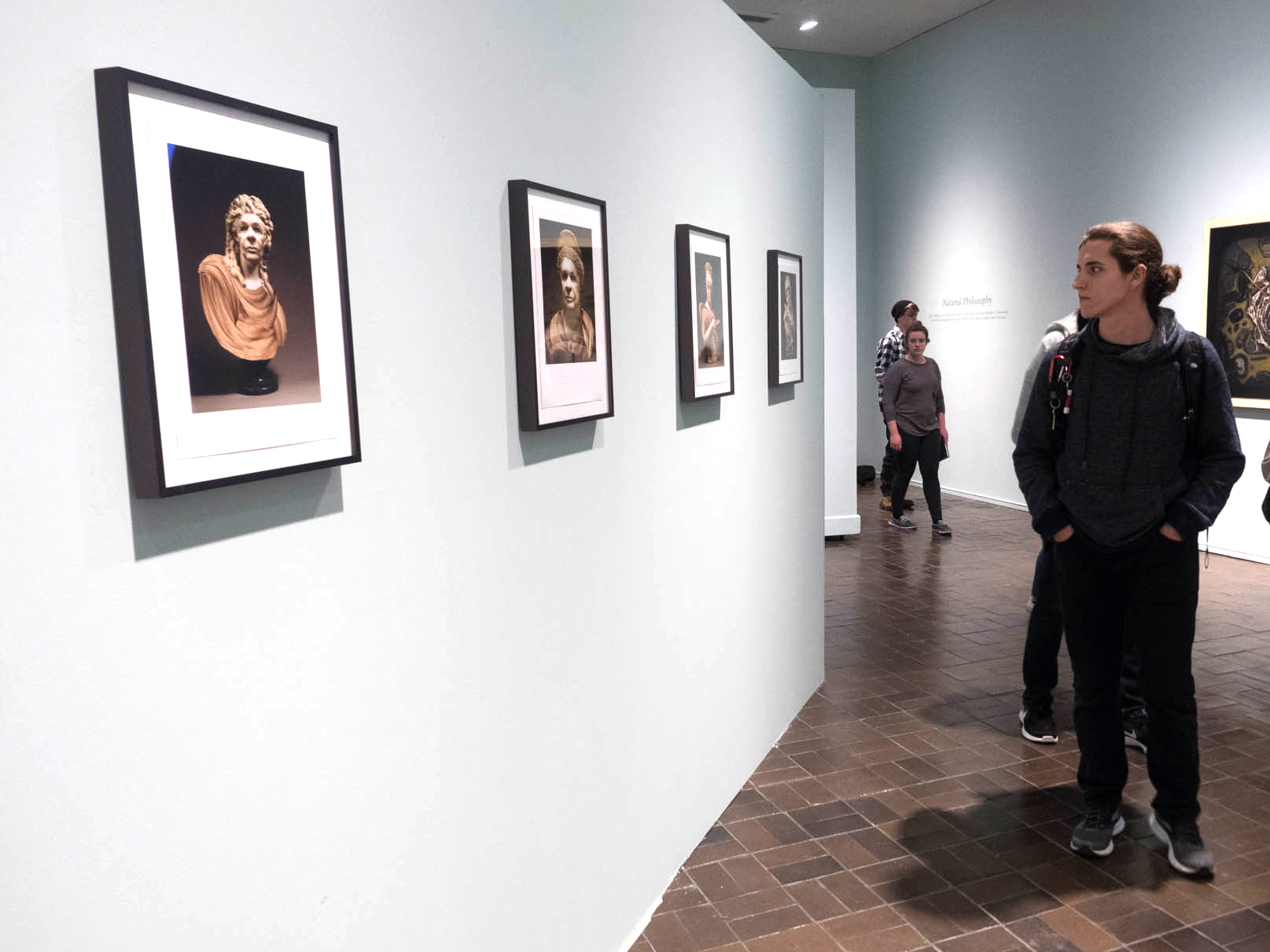 Image of student in gallery