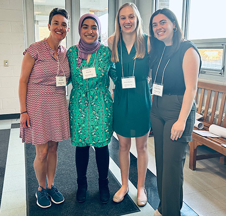 Dr. Hark and students at the 2023 Lehigh Valley Molecular and Cell Biology Symposium.