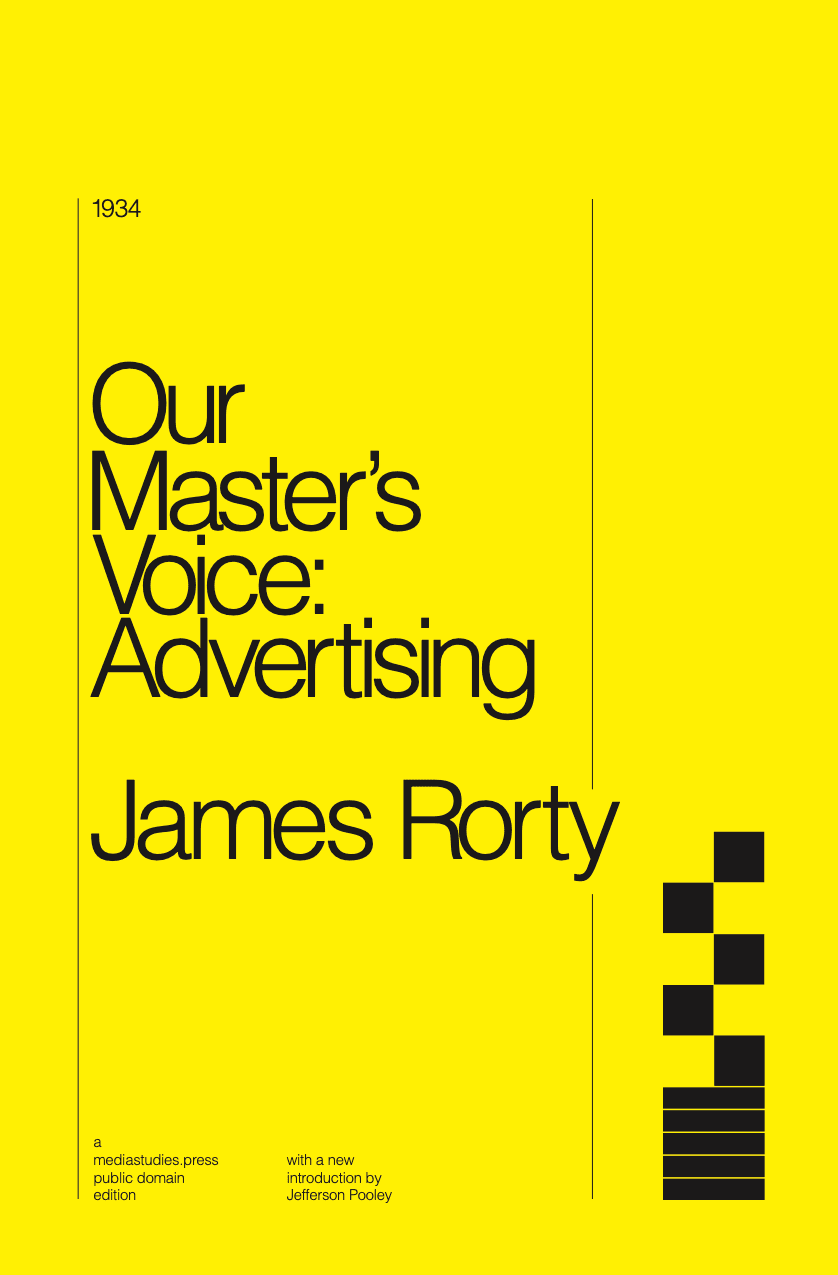 Image for "Our Master's Voice: Advertising."