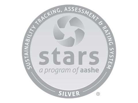 A silver seat from the Sustainability, Tracking and Assessment Rating System.