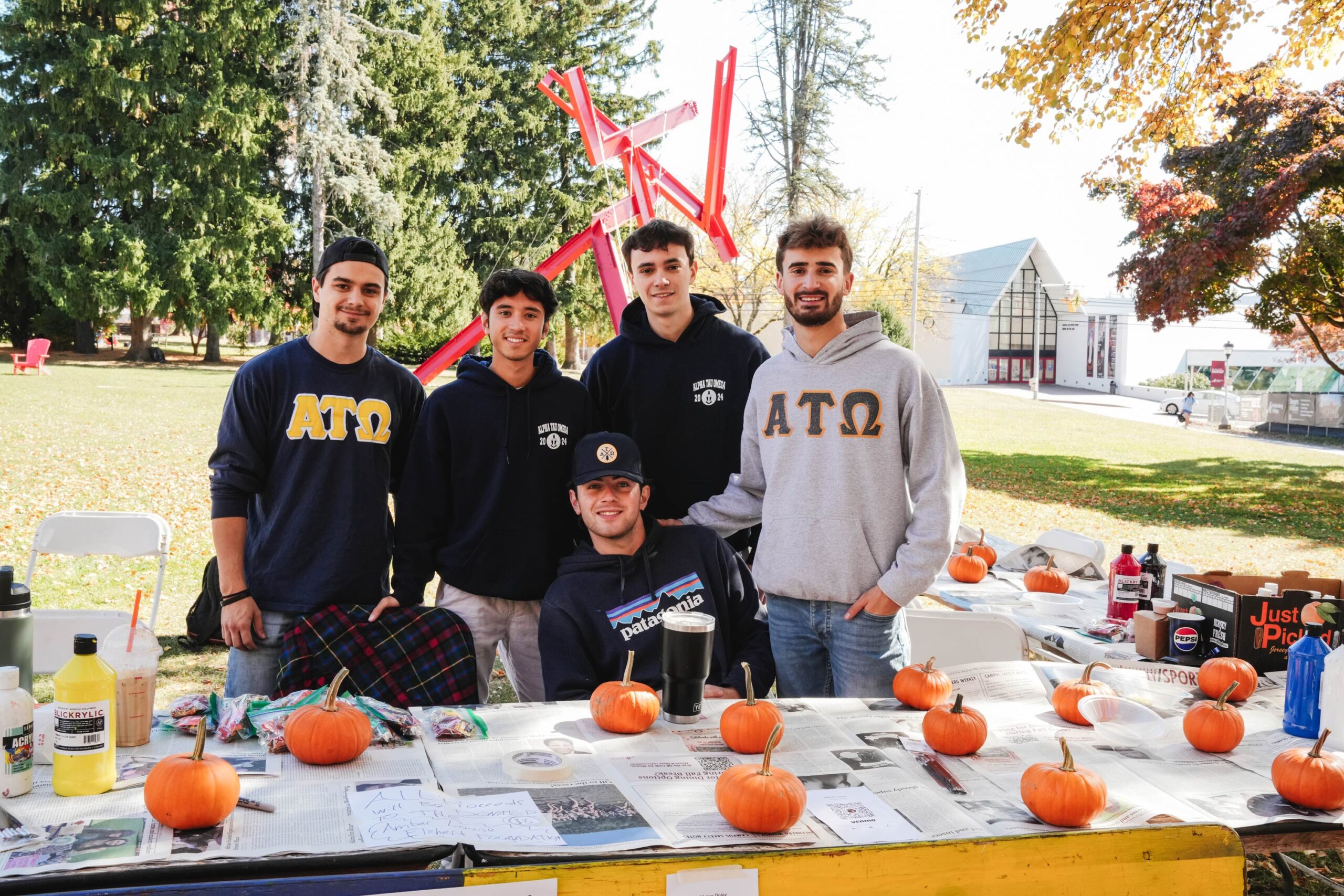 Muhlenberg Statue in Fall