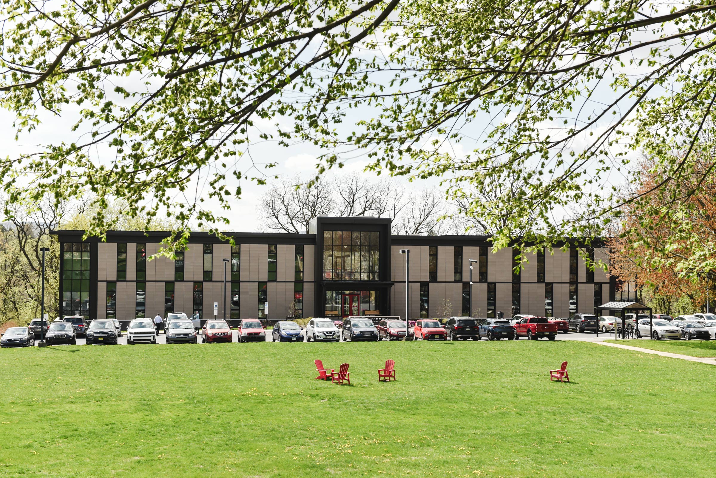 Muhlenberg Statue in Fall