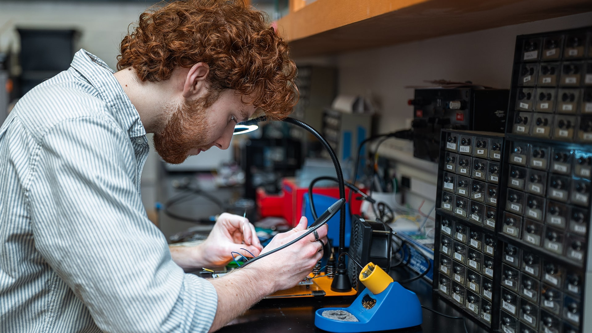 Muhlenberg Statue in Fall