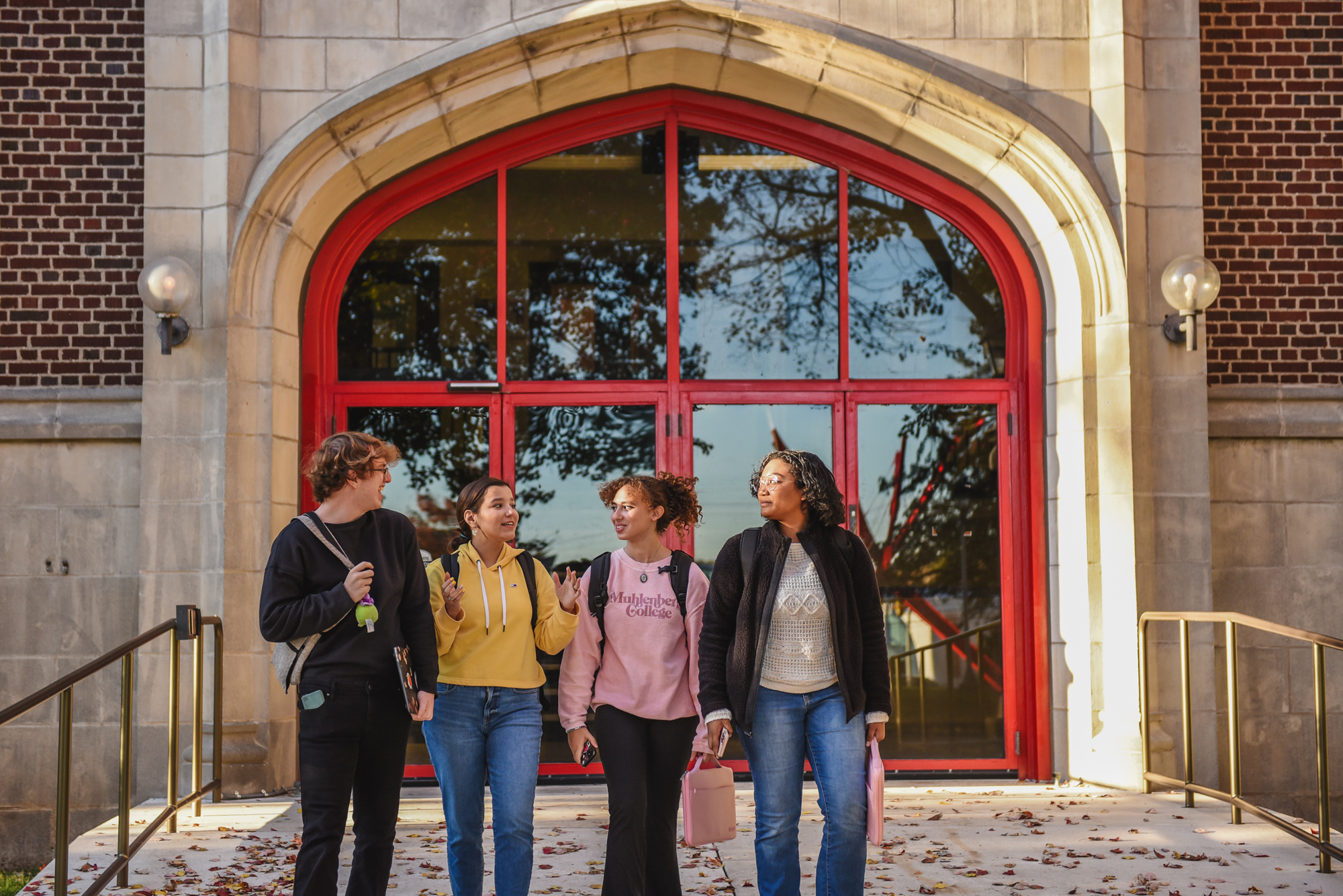 Muhlenberg Statue in Fall