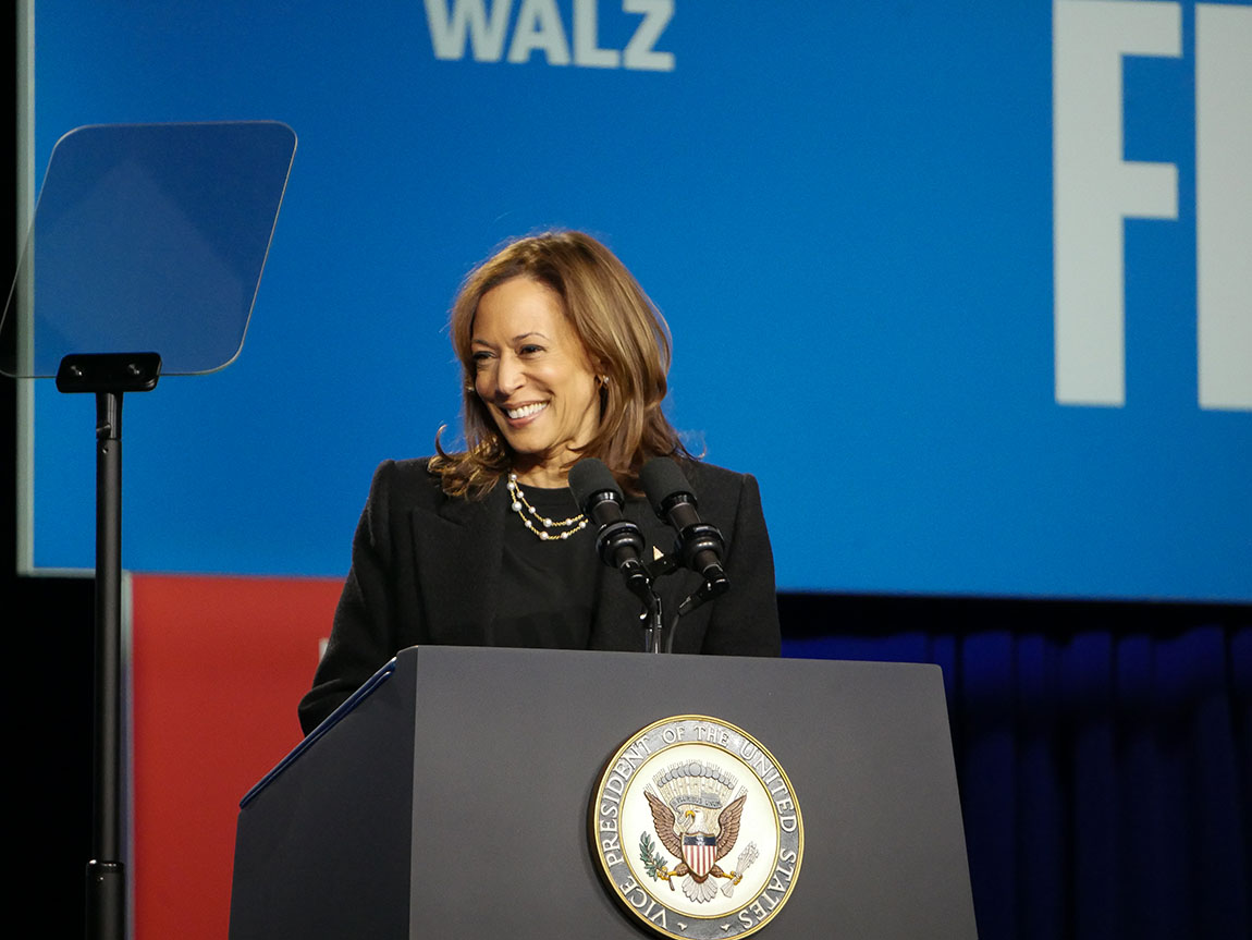College Democrats Host Vice President Kamala Harris on Campus