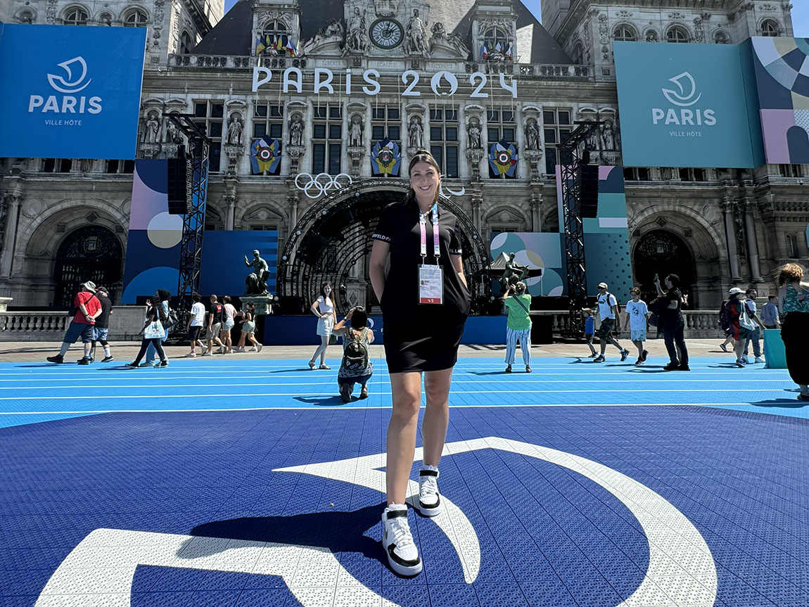Young Alum in Sports Media Works the Paris Olympics
